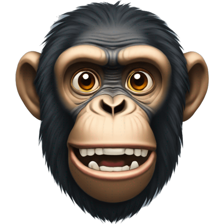 mad chimpanzee emoji