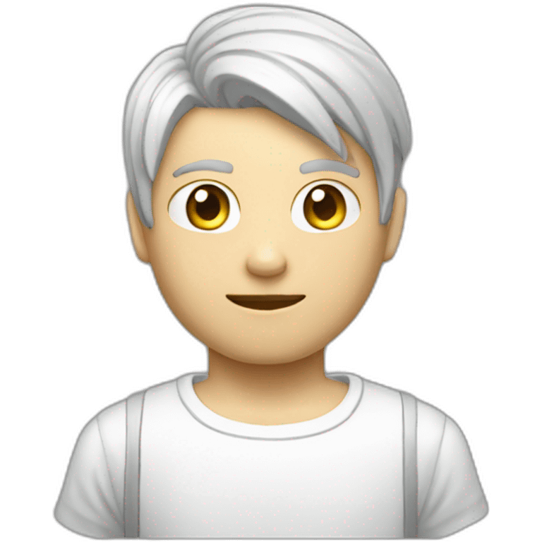 console gamer boy white emoji