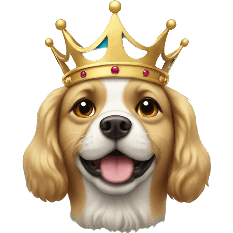 Dog with crown emoji