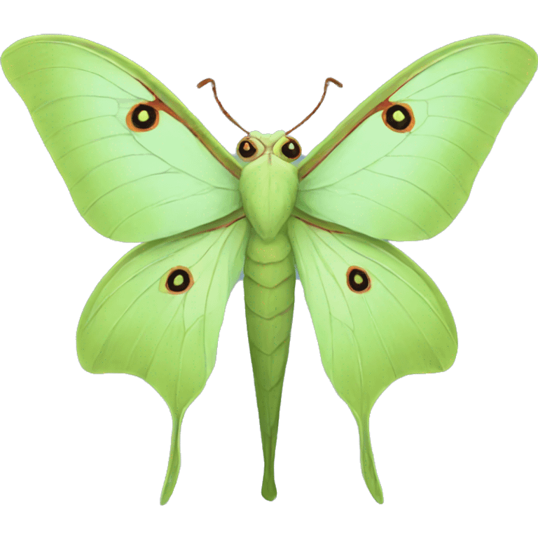 luna moth emoji