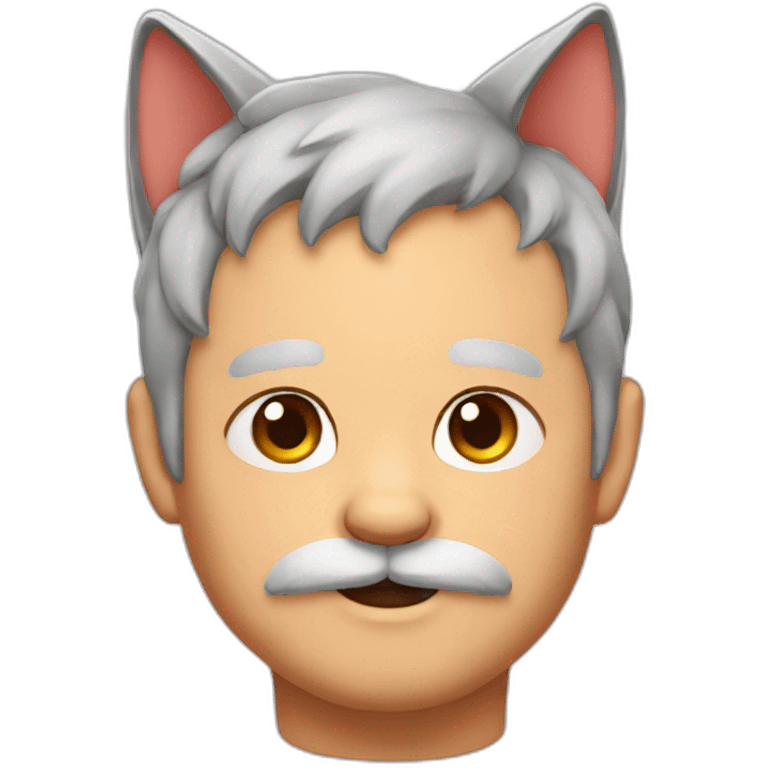 fat grandfather cat ears emoji