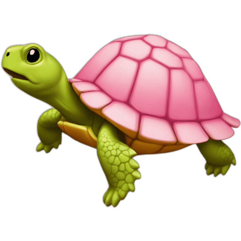 Tortue rose emoji