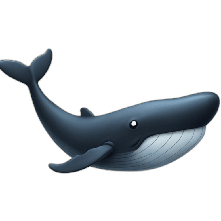 black whale christmas emoji