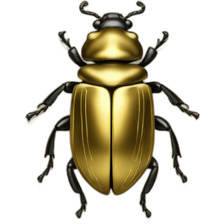 sweet beetle in gold emoji