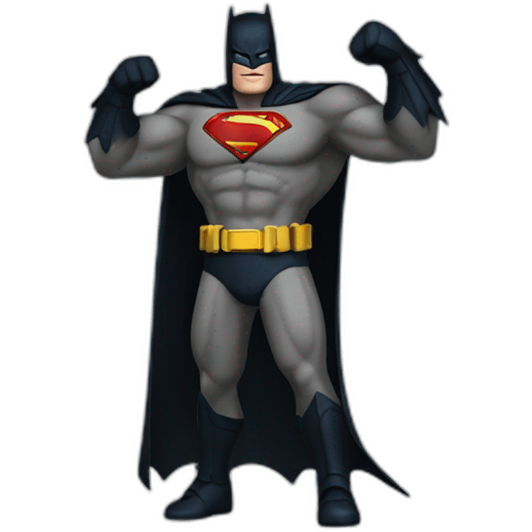 batman fight superman emoji