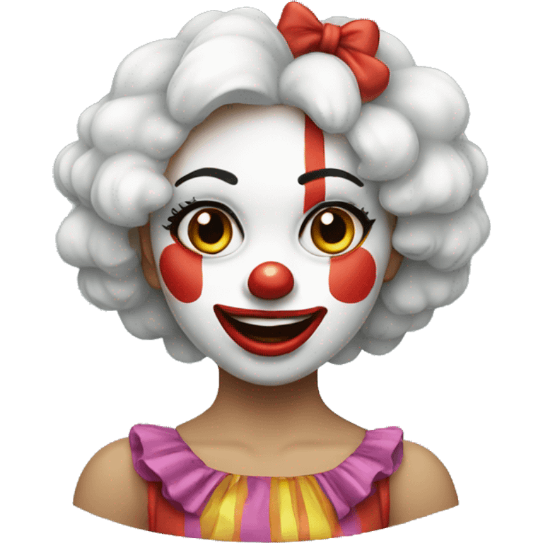 Clown girl emoji