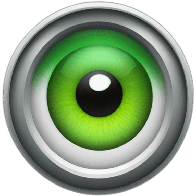 Bot green eye emoji