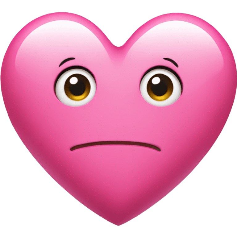 Pink heart with name camara in it  emoji