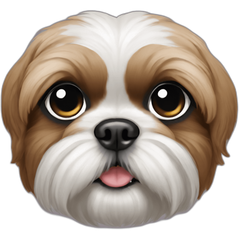 Cute Shihtzu face emoji