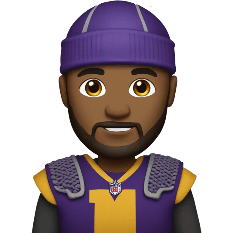 Memoji of me wearing Vikings attire emoji