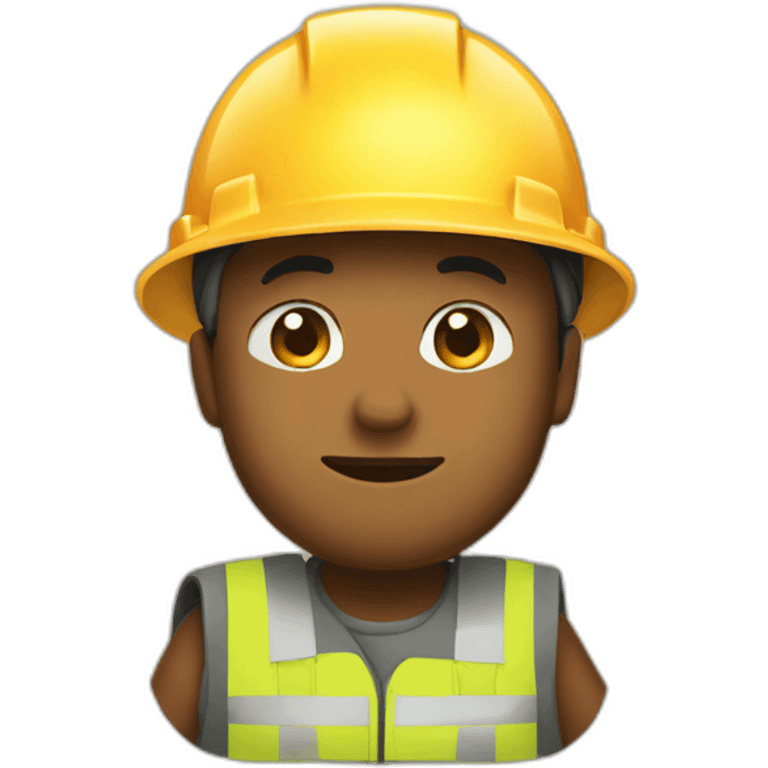 A braver with a construction hat emoji