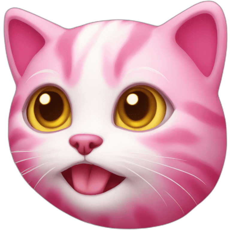 raspberry cat emoji