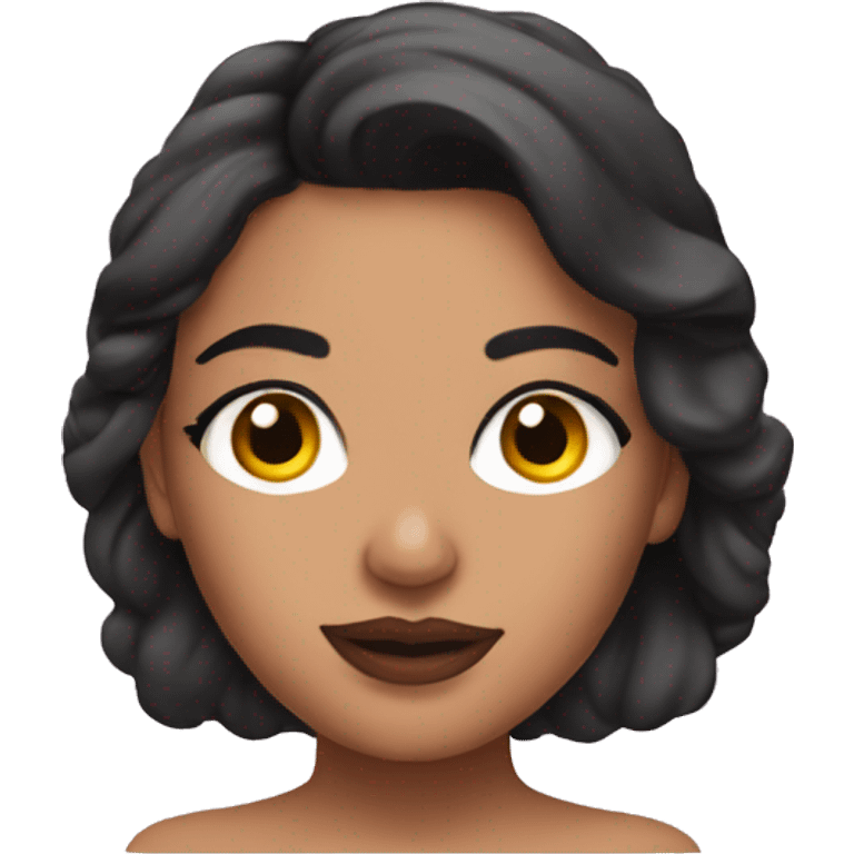 Latina make up on woman body emoji