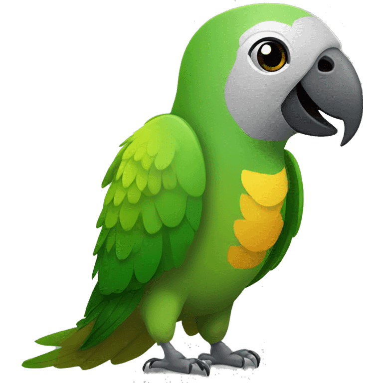 happy senegal parrot emoji