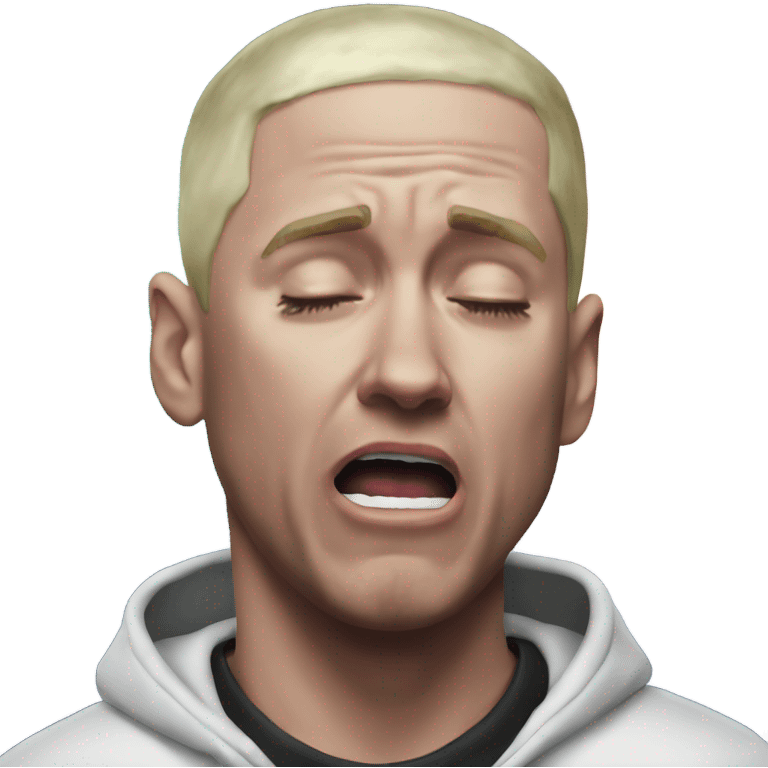 Eminem crying in the galaxy emoji