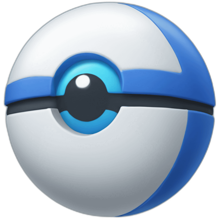 Blue poké ball emoji