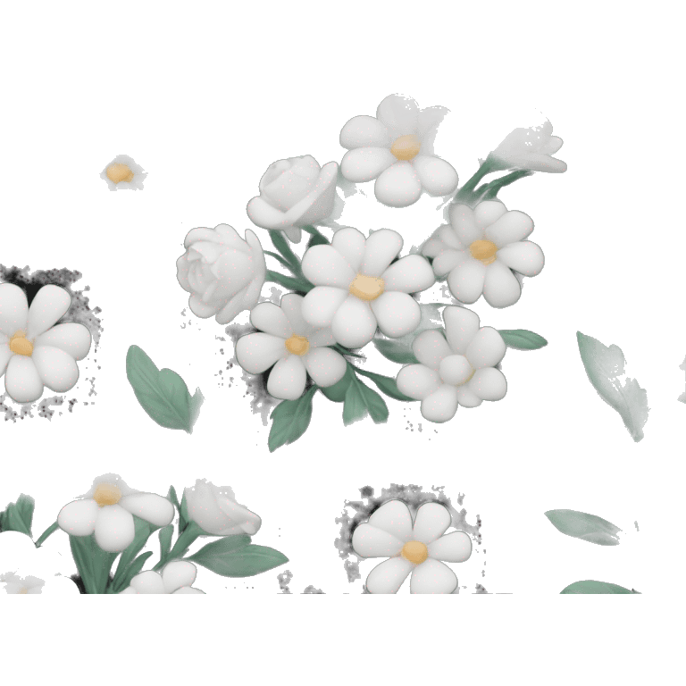 bouquet of flowers black emoji