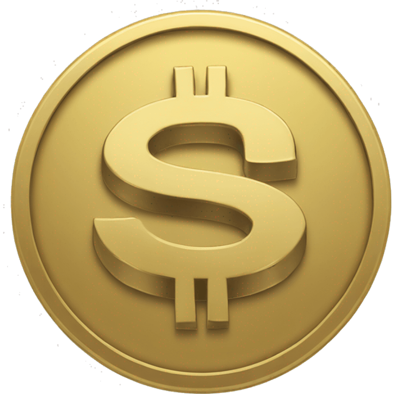 gold coin with dollar sign emoji