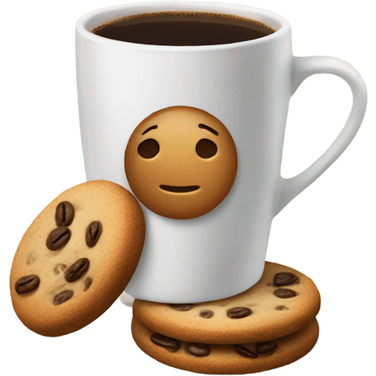 Coffee and cookies  emoji