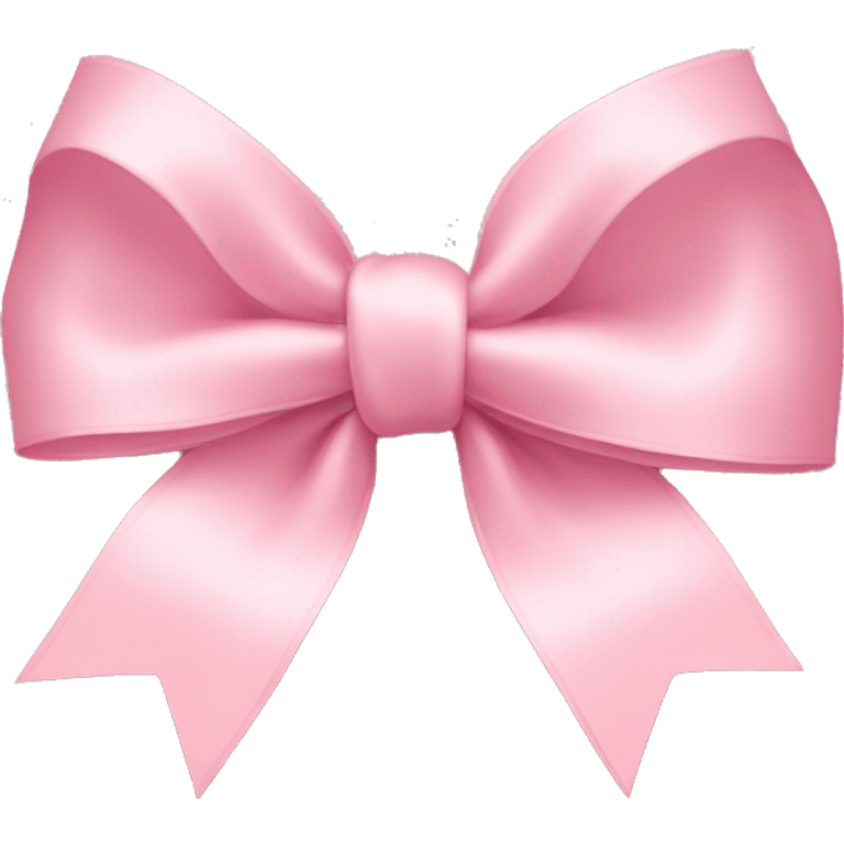 light pink bow on light pink bow emoji