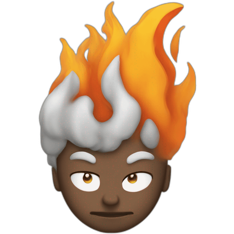 Fuego y humo emoji