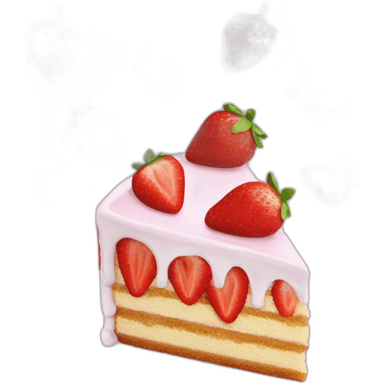 Strawberry cake emoji