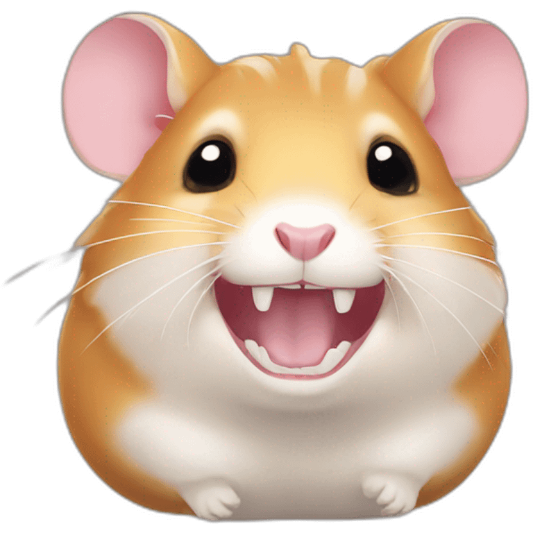 Hamster with teeth out emoji