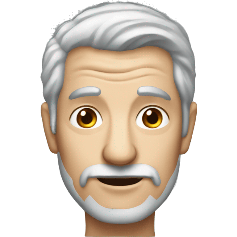 old man with grey hair and blue eyes emoji