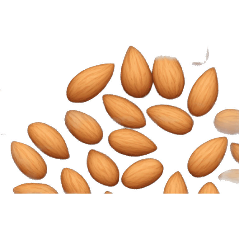 One almond emoji