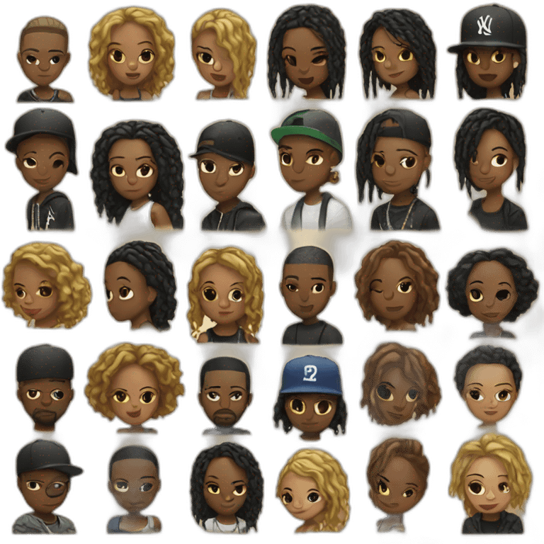 hip hop artists emoji