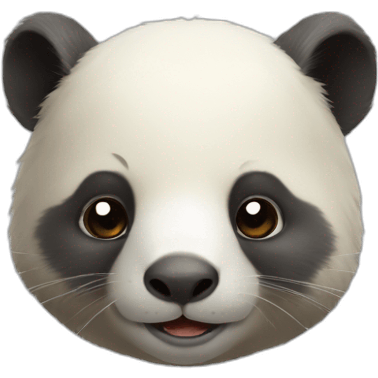 Wombat panda realistic cute emoji