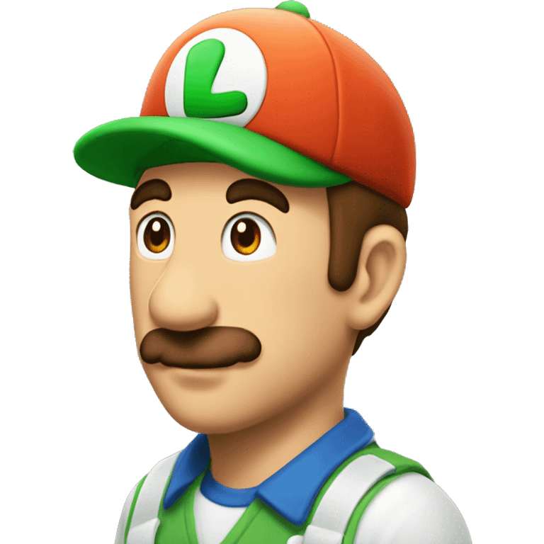 Luigi’s hat with a “D” on it emoji