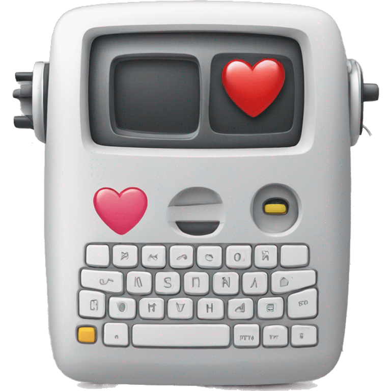 compture love cpu with camera keyboard mouse emoji