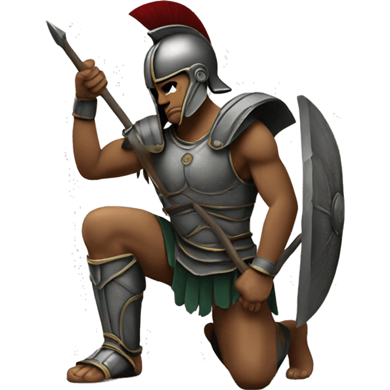 spartan warrior kneeling emoji