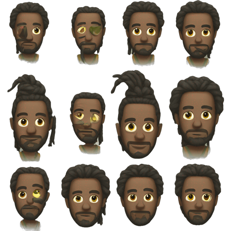 reggae man electric emoji