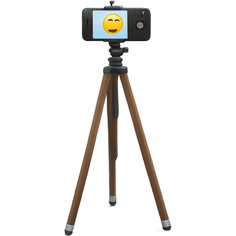 Tripod with phone emoji