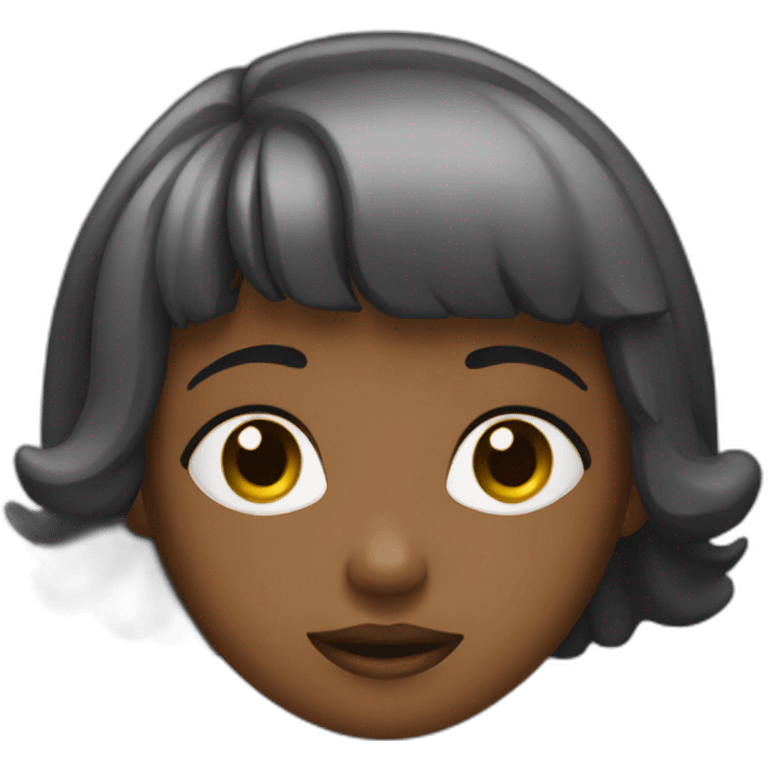 Fille metisse emoji