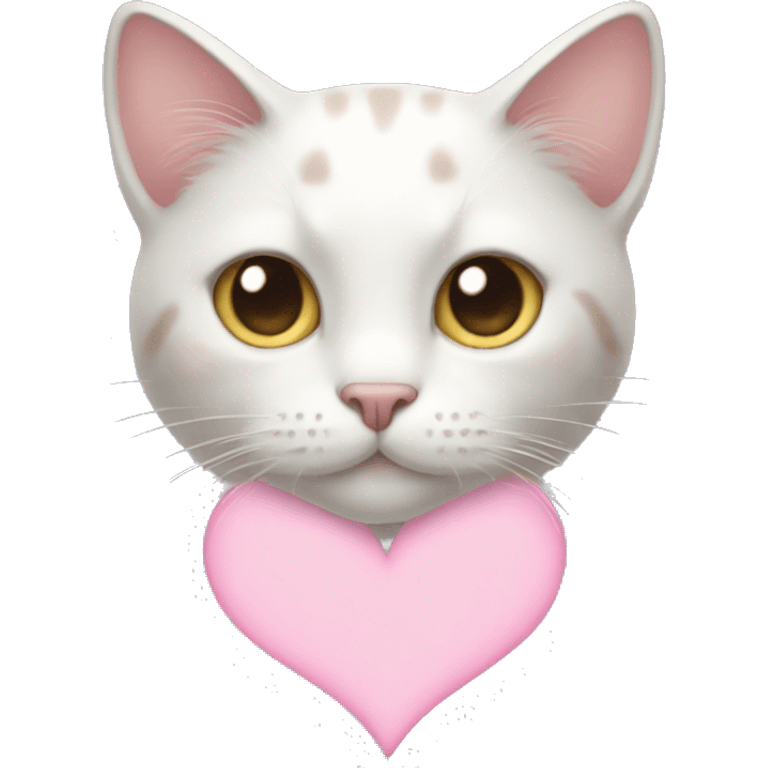 cat with light pink heart emoji