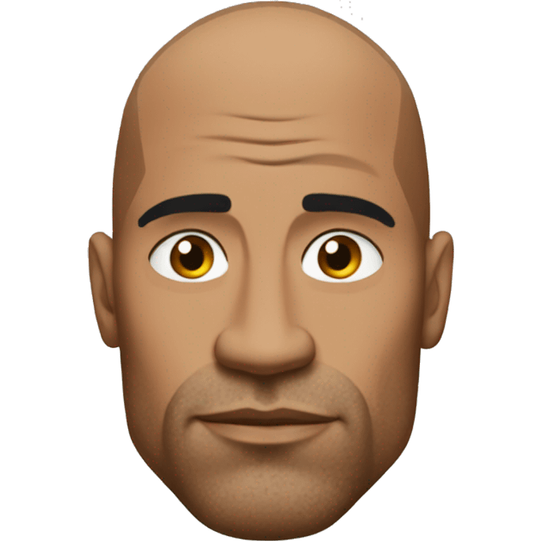 The Rock who raises an eyebrow emoji