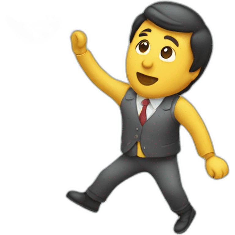 A person throwing money emoji