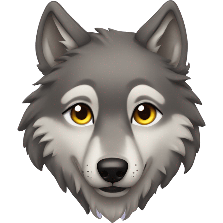 wolf love emoji