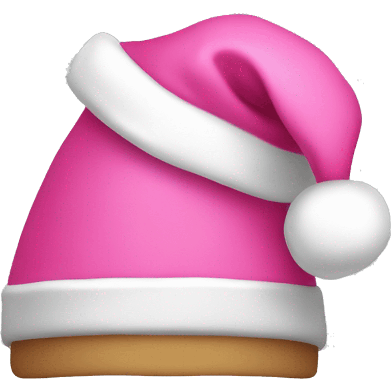 Pink Santa hat emoji