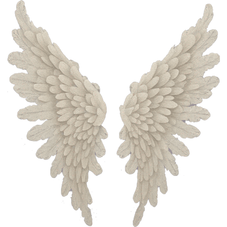 rococo lace angel wings emoji