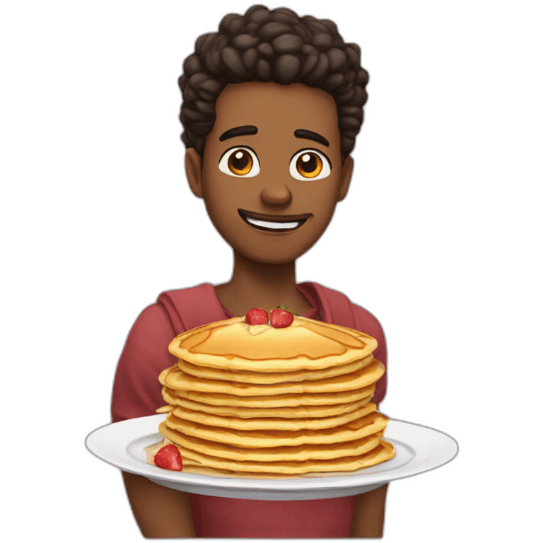 Pancakes the corazon emoji