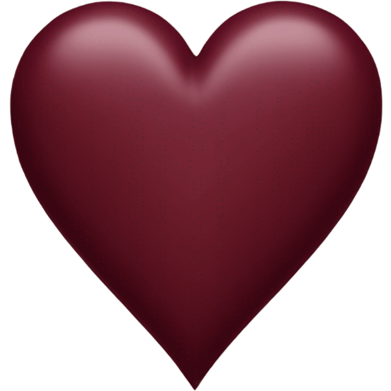 burgundy heart emoji