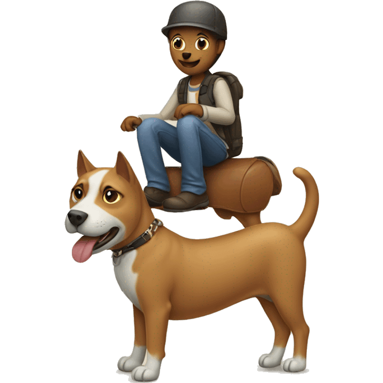 cat-riding-dog emoji  emoji