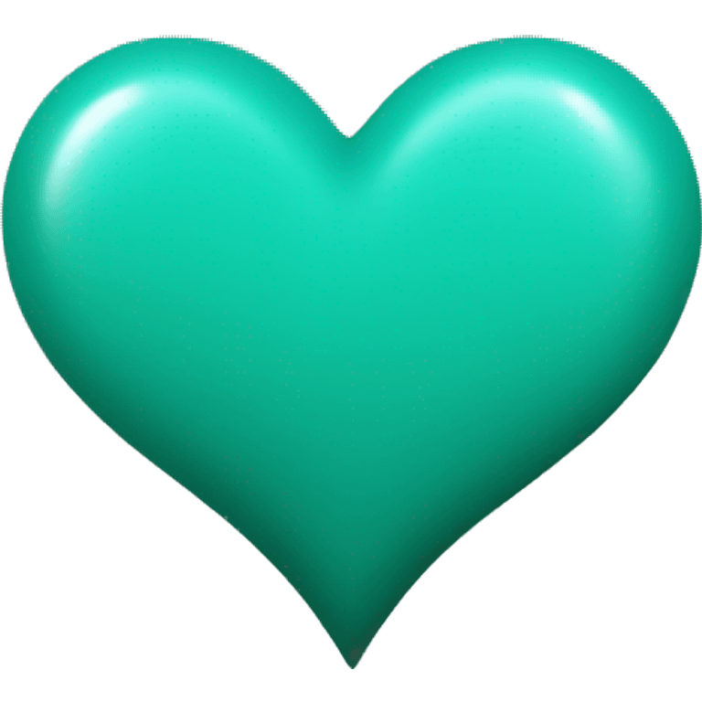 Teal and green heart emoji