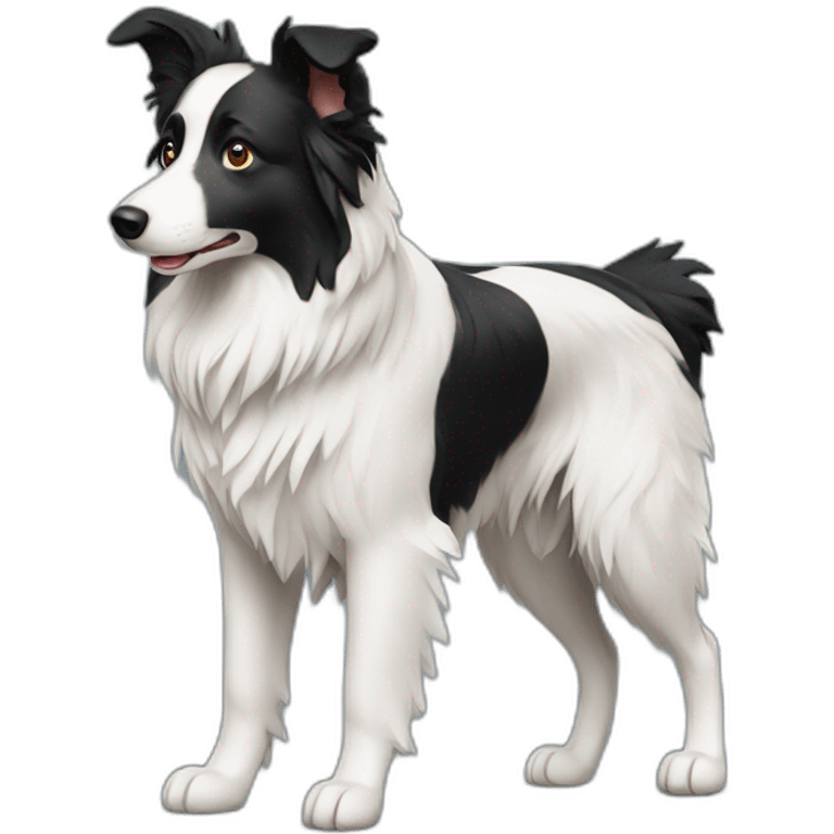 border collie standing emoji