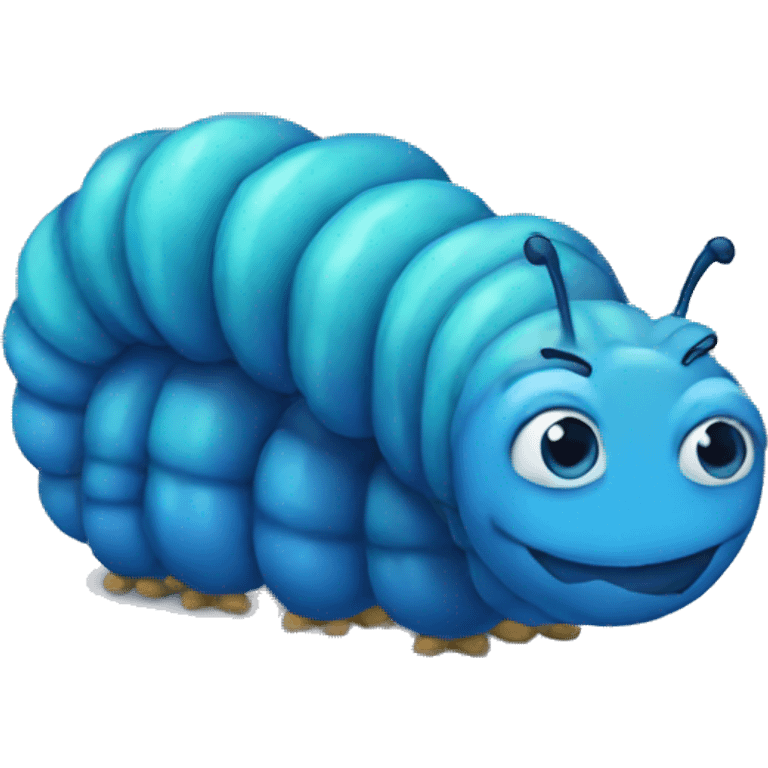 blue catepillar emoji