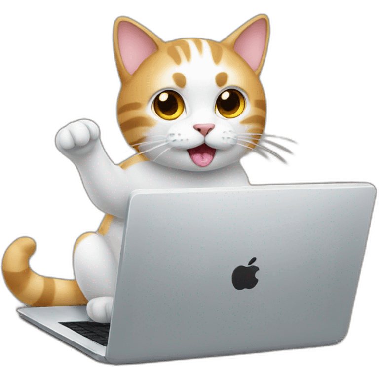 cat with laptop emoji